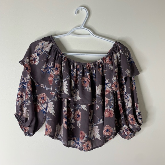 Rokoko by Dazz purple crop top - Picture 3 of 7